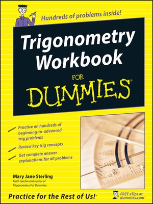 cover image of Trigonometry Workbook For Dummies